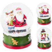 Kerst waterbal 14 cm 2ass design