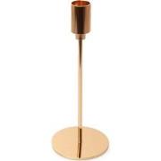 Dinerkaarsenhouder d8h20 cm goud