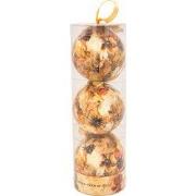 Box kerstbal d7cm 3st cotton cream