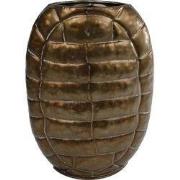 Vaas metaal l22b8h30 cm brons