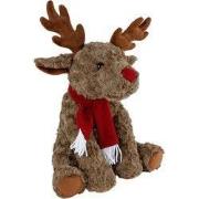 Eland zittend l 37 cm grijs