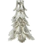 Kandelaar aluminium kerstboom zilver 17,75 cm