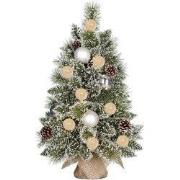 mini kunstkerstboom kaprun frosted groen 60 cm