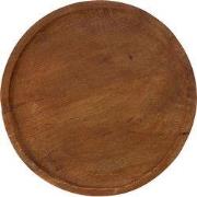 Onderbord 28 cm walnoot