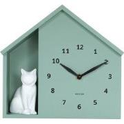 Karlsson - Wandklok Siting Cat - Grijsjade- Ø24,9cm