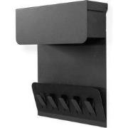 Spinder Design Kapstok Keeper - Zwart - 5 haken - opbergvak