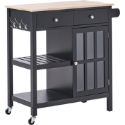 GENOA - Keukentrolley - Zwart - MDF