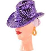 Flower Vase- Cowboy Hat Vase- Purple/-19x16x23,5 cm