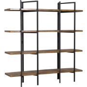 COMPTON - Boekenkast - Donkerbruin - MDF