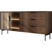Meubella - Lomo - Dressoir 3 lades - Donker eiken - 181 cm