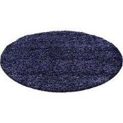 Tapijtenloods Basic Shaggy vloerkleed Donker Blauw Hoogpolig- 120 CM R...