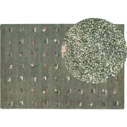 KIZARLI - Modern vloerkleed - Groen - 160 x 230 cm - Wol