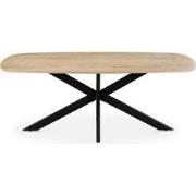 Eettafel Deens Ovaal - Naturel Hout - 200x100x76cm - Jaimy