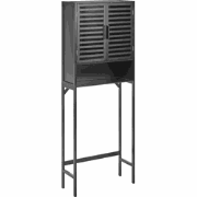 OKARCHE - Badkamerkast - Zwart - Bamboe