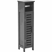 OLATHE - Toiletrolhouder - Zwart - Bamboehout