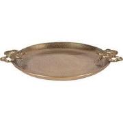 Clayre & Eef Decoratie schaal 37x31x3 cm Goudkleurig Aluminium