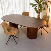 LABEL51 Eetkamertafel Oliva - Walnoot - Eiken - 240 cm