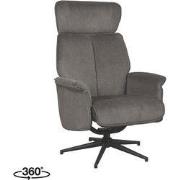 LABEL51 Fauteuil Verdal - Antraciet - Cosmo - 77x79x109 cm