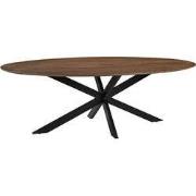 LABEL51 Eetkamertafel James - Nature - Mangohout - 240 cm - Ovaal