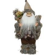 Kerstman polyester l30b17h45cm brn