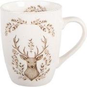 Clayre & Eef Mok 350 ml Beige Porselein Hert