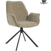 Eetkamerstoel Lenny - Stof Taupe