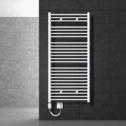 Badkamerradiator Sahara 750 x 1500 mm Witte gebogen zijaansluiting met...