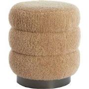 Poef Jobbi - Bruin - Ø40cm