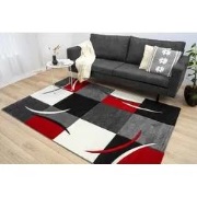 Kristal Modern Rood vloerkleed - 160 X 230 CM
