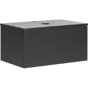 ALZIRA - Badkamermeubel - Zwart - 80 x 52 cm - Hout