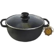 Gietijzeren wokpan 2 liter - Zwart