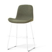 Nino-Fé barkruk forestgroen - wit onderstel - 65 cm