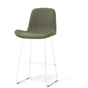 Nino-Fé barkruk forestgroen - wit onderstel - 75 cm