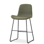 Nino-Fé barkruk forestgroen - zwart onderstel - 65 cm