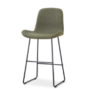 Nino-Fé barkruk forestgroen - zwart onderstel - 75 cm