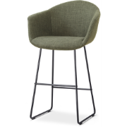 Nino-Otis barkruk forestgroen - zwart onderstel - 75 cm