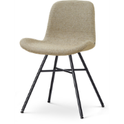 Noa-Fé eetkamerstoel taupe melange - zwart onderstel