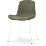 Nora-Fé eetkamerstoel forestgroen - wit onderstel