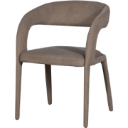 vtwonen Arms Eetkamerstoel Vilt - Bruin - 80x60x54