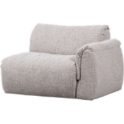 WOOOD Baggy 1-Zits Met Arm Rechts Geweven Stof - Naturel Melange -