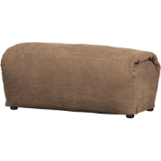 WOOOD Baggy Hocker- Geweven Chenille - Bruin - 46x91x50