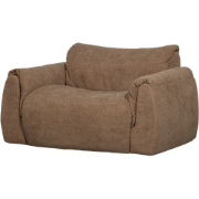 WOOOD Baggy Loveseat - Geweven Chenille - Bruin - 81x138x101