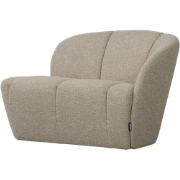 WOOOD Mojo 2-Zits Bankje Rechts - Bouclé - Beige Melange - 73x112x77