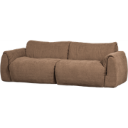 WOOOD Baggy 2-Zits Bank - Geweven Chenille - Bruin - 81x228x102