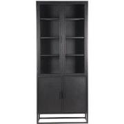 LABEL51 Vitrinekast Level - Zwart - Metaal - One Size