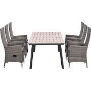 Garden Impressions Nice tuinset 7-delig - Penedo tuintafel 230x100 cm
