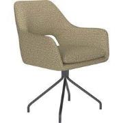 Eetkamerstoel Groen - Metaal Draaibaar - Mos