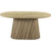 Eettafel Ovaal - Naturel Hout - 160x90x75cm - Sylla