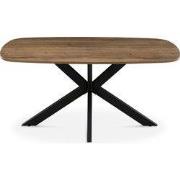 Eettafel Deens Ovaal - Donkerbruin Hout - 160x90x76cm - Jaimy