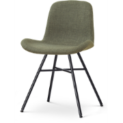 Noa-Fé eetkamerstoel forestgroen - zwart onderstel